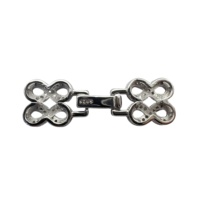 Boîte à bijoux de luxe personnalisée en zircon avec fermoirs à plusieurs trous pour colliers de perles en argent sterling 925 et fermoirs détachables 18 carats