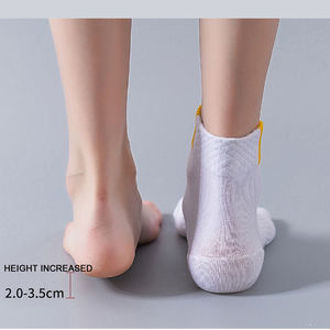 Chaussettes internes invisibles augmentant la hauteur <span class=keywords><strong>semelle</strong></span> souple en silicone pur coton absorbant les chocs de sueur <span class=keywords><strong>semelle</strong></span> intérieure de chaussette résistante aux odeurs de fissures - Product Image 5