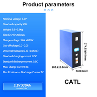 Cellules de batterie prismatiques au lithium LiFePO4 CATL EV REPT de qualité A, 3,2 V, 320 Ah, 345 Ah, 530 Ah, 560 Ah, 580 Ah, pour système de stockage d'énergie solaire