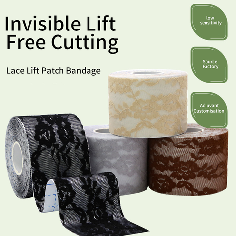 Custom Ultra-Thin New Lace Seamless Acrylic Adhesive Reusable Invisible Push-Up Lifting Breast Support Tape