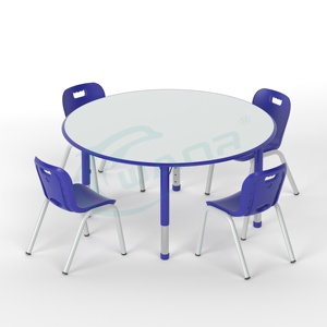 Muebles preescolares escolares de plástico de diseño moderno, mesas y sillas para el hogar coloridas para guardería para niños, <span class=keywords><strong>oficina</strong></span>, jardín de infantes - Product Image 4