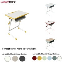 Vente en gros de meubles d'école bureau d'étudiant à hauteur réglable bureau d'école en plastique mobilier de salle de classe pour la maternelle