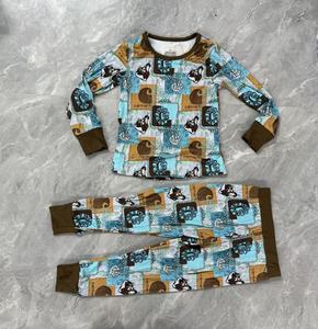 ZS Rts Spandex/Cotton Hữu Cơ Động Vật In Hai-Cách Dây Kéo Mùa Xuân Bé Dài Tay Áo Romper Bí Ẩn Hộp - Product Image 4