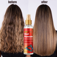Spray protecteur thermique anti-frisottis et réparateur pour cheveux abîmés, marque privée