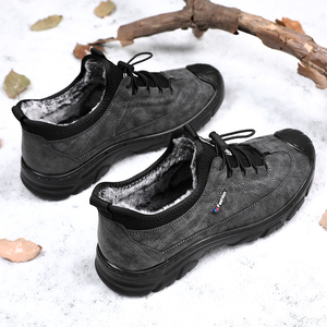 Light Weight New Style Women Genuine Leather Cowhide Closed Toe Shoes Hard-wearing Walking Stylish Sock Sneakers Cotton Fabric - Product Image 3