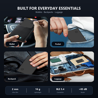 Pelacak Ukuran Kartu Kredit Apple Find My Google Find Hub Sistem Ganda 16g Ringan untuk Dompet Tas Koper