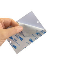 Plaque NFC en plexiglas ronde personnalisée en plastique de 3.93 pouces pour les médias sociaux