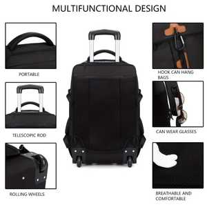 Tas Troli Baru 2026 Dengan Roda Kapasitas Besar Tas Duffel Perjalanan Multifungsi Ransel Beroda Portabel Ransel Bisnis - Product Image 6