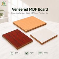 Panneau MDF mélaminé chêne noyer blanc E1, panneau de fibres à densité moyenne stratifié pour meubles, armoires, tables, étagères de présentation
