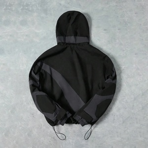 Rainbow Spray ODM/OEM <strong>Long</strong> Sleeve Crop Zipper <strong>Men</strong> <strong>Jackets</strong> Casual Color Block Patchwork Design Windbreaker Hooded <strong>Jackets</strong> <strong>for</strong> <strong>Men</strong> - Product Image 2