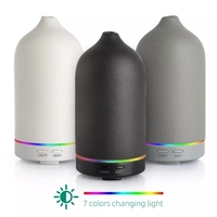 Humidificateur à brume fraîche ultrasonique en céramique 100ML Diffuseur d'aromathérapie d'huiles essentielles artisanales pour usage domestique