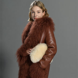 Популярная женская сумка-клатч Jxwatcher из натурального меха овчины, на плечо, из плюша, из натурального меха ягненка - Product Image 2