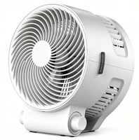 Ventilateur de circulation portable OEM, fonction chauffage, 1000W/2000W, forme ronde Vortex pour salle de bain ou salon - Prise EU