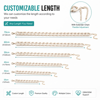 Chaîne en résine acrylique épaisse personnalisée pour la fabrication de colliers et bracelets, chaîne en plastique légère et colorée pour bijoux