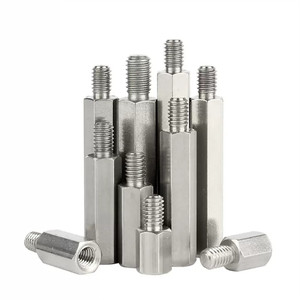 สกรูหกเหลี่ยมสแตนเลส M1.4 M2 M3 M4 M5 M6 พร้อมเกลียวตัวผู้และตัวเมีย - Product Image 1