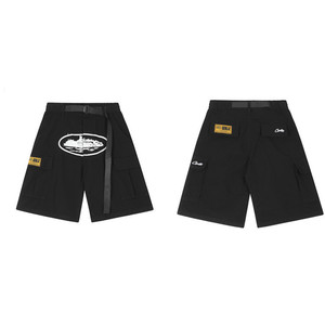 XL Printed Polyester <strong>Shorts</strong> with <strong>Belt</strong> Cotton Knitted Fabric Pattern Decoration Colored Techniques - Product Image 6