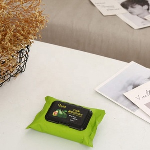 Lingettes démaquillantes professionnelles personnalisées très vendues, 100% coton, sans <span class=keywords><strong>alcool</strong></span>, à l'aloe vera et à la vitamine E, 30 lingettes pour les yeux et les lèvres - Product Image 5