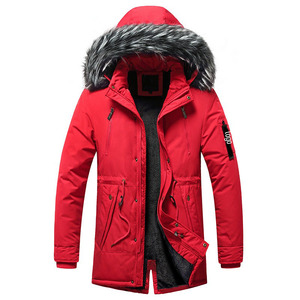 Manteau chaud à capuche pour homme avec logo personnalisé - veste de travail d'hiver pour la rue - Product Image 3