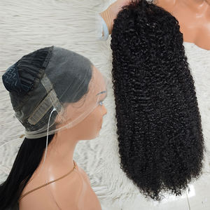 Promoción 68$ Letsfly Pelucas de Encaje 360 Invisibles Ajustables de 14-28 Pulgadas, Cabello Humano Natural Rizado Kinky con Baby Hair, Pelucas Lisas - Product Image 1