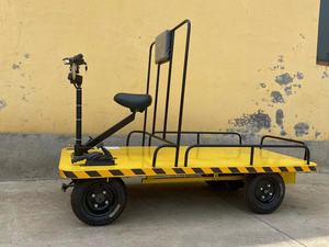 Carro Eléctrico de Plataforma Plana para Almacén, Carro Eléctrico Ahorrador de Esfuerzo, Plataforma Eléctrica para Logística de Eventos - Product Image 6