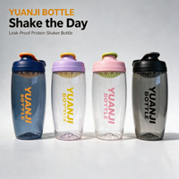 Nouvelle bouteille de shaker protéiné 750 ml sans BPA, anti-fuite, pour la salle de sport, le sport, avec grille de mélange pour les entraînements de fitness