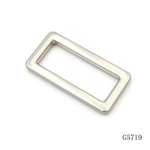 Fabrication de quincaillerie pour sacs, <span class=keywords><strong>boucle</strong></span> rectangulaire en métal de 40 mm, <span class=keywords><strong>boucle</strong></span> de sangle de sac en alliage de zinc avec finition brossée - Product Image 1