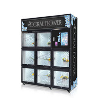 Distributeur Automatique de Fleurs à 8 Portes, Grande Capacité, Conception de Casier, pour Bouquets Floraux, Vente en Gros Usine, Personnalisation de Marque