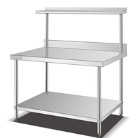 Tables de travail robustes en métal pour hôtels et restaurants, tables de travail mobiles pour pharmacies TKA