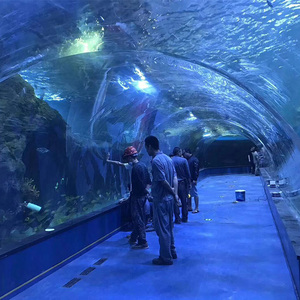 حوض أسماك أكريليك صديق للبيئة عالي الكثافة بدون فواصل مقاوم للماء والكسر مع نفق عالم تحت الماء - Product Image 5