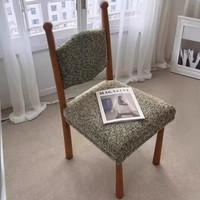 Chaise de salle à manger en bois massif de bouleau de style français européen moderne avec dossier, écologique, pour la maison, le bar et l'appartement