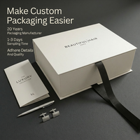 Boîtes cadeaux de mariage rigides magnétiques de luxe avec logo personnalisé et revêtement UV, design industriel