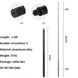 Para <span class=keywords><strong>Insta</strong></span> <span class=keywords><strong>360</strong></span> ONE X3 X2 / 3 metros de largo Selfie Stick / <span class=keywords><strong>Bullet</strong></span> Handle Extended All in One Tripod Mount para Insta360 para gopro 13 - Product Image 2