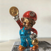 Sculpture Moderne de Canard en Résine Électroplaquée, Figurine Animale Haut de Gamme, Décoration de Bureau et Maison de Luxe, Feng Shui Religieux