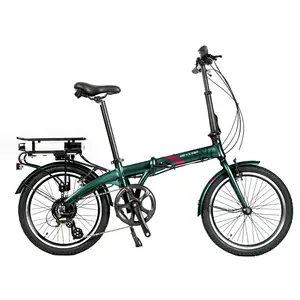 2021新款轻型便宜电动自行车14英寸E自行车48V 6AH 8Ah电池便携式Ebike折叠电动