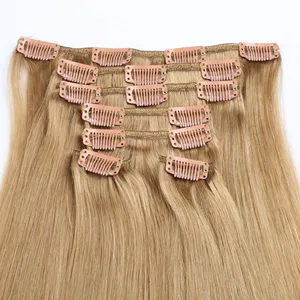 Hot Sale No Tangle No Shedding Curly Normal Clip Ins Hair Extension For Woman