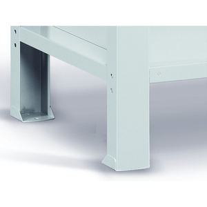 Établi réglable Fami WORK2042, 230cm, plateau en acier, 3 armoires, 3 tiroirs, mur perforé - Product Image 5