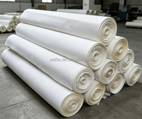 Rouleau de toile en polyester industrielle blanche, matériau imperméable robuste pour bâche de camion, usage maritime, acheteur en gros