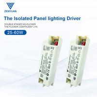 Fuente de Alimentación de Corriente Constante Bipolar Aislada Sin Parpadeo de Fábrica ZENYUAN, Controlador LED de Alta Eficiencia y Alto PFC para Panel Downlight