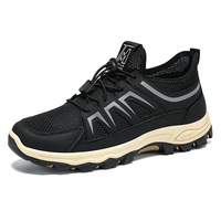 Chaussures de course respirantes de luxe pour hommes, conçues par des designers, à semelle souple et épaisse, résistantes à l'usure, pour la randonnée en extérieur, vente en gros