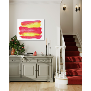 Cuadro de Lona Profesional Más Vendido con Diseño Abstracto en Amarillo y Rojo para Arte Moderno de Oficina - Product Image 6