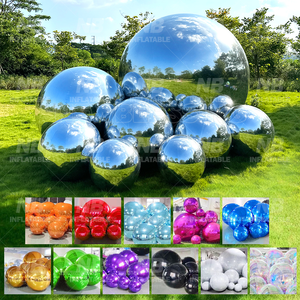 Gold Mirror Silver Inflatable <b>Balloon</b> Pvc Ball Event Decoration Big Shiny Mirrior Sphere Inflatable Mirror Ball Gold Mirror Silv - Product Image 4