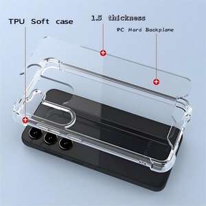 เคสโทรศัพท์ Samsung S25 Ultra แบบใส S24 อะคริลิค 2-in-1 พร้อมเคสกันกระแทกด้านใน S23, a16 - Product Image 2