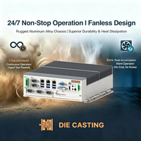 Ordinateur industriel sans ventilateur 9 à 36V, large plage de température, WiFi 4G 5G, PC Box sans ventilateur WIN10/11