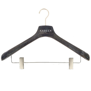 Percha sólida con logotipo personalizado para tiendas de <span class=keywords><strong>ropa</strong></span>, perchas para hombre, perchas de marca de moda, perchas de exhibición para tienda de <span class=keywords><strong>ropa</strong></span> para hombre - Product Image 1