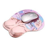 Tapis de souris 3D Jojo Tequila Girl Anime Boobs avec repose-poignet en silicone, tapis de jeu pour souris en gel pour le bureau et la maison