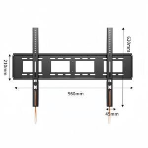 100kg Load Capacity Heavy-Duty Steel <strong>TV</strong> <strong>Wall</strong> Mount <strong>Bracket</strong> for <strong>50</strong>-100 <strong>Inches</strong> - Product Image 1