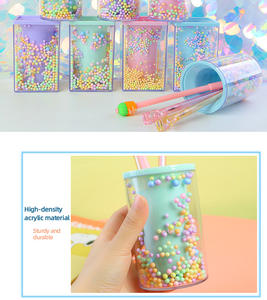 Carino porta penne a bolle multiuso Organizer da tavolo cancelleria torna a scuola regalo Kawaii forniture per ufficio con palla a bolle - Product Image 4