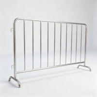 Barrière de contrôle des foules modulaire portable personnalisée en acier inoxydable de 6 pieds, type garde-corps Iron Horse, pour utilisation sur scène
