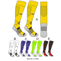 Chaussettes de football longues avec logo personnalisé, OEM, en coton et nylon, tricotées jacquard, chaussettes de rugby, chaussettes de football personnalisées, faible MOQ