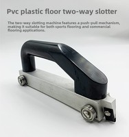 Ensemble d'outils de construction pour revêtements de sol sportifs en PVC XDF, roue de rainurage bidirectionnelle manuelle, coupe-joint en forme de U, garantie 1 an